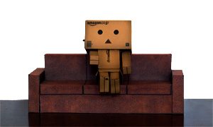 brown leather sofa paper toys